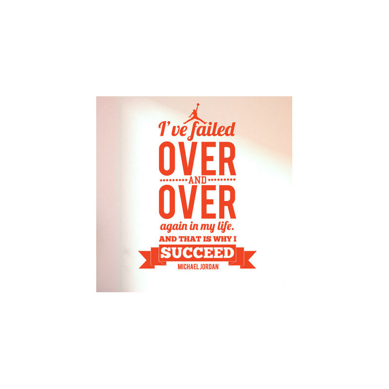 Non-Wall Damaging Wall Decal, Orange