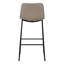 Chaise de bureau, hauteur de bar, debout, bureau d'ordinateur, travail, aspect cuir, métal, contemporain, moderne-2101276426