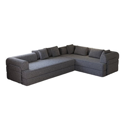 Canapé-lit convertible de 78,7 pouces avec coussin cylindrique pliable en chenille