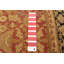 Tapis rouge foncé Jamshidpour 5 pi 6 po x 7 pi 7 po