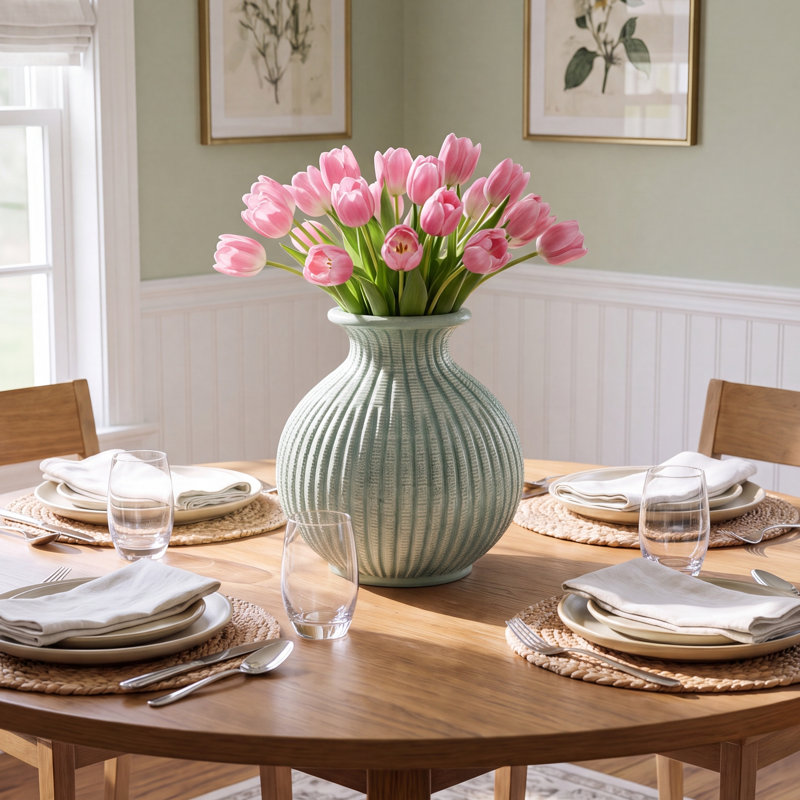Humphreys Handmade Ceramic Table Vase, Celadon