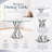 47.2" Dining Table Set for 4, Modern Round Glass Dining Table Set With 4 Upholstered Chairs, for Dining, Kitchen and Small SPace-218749486-218749473-218749474