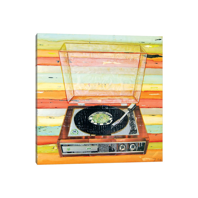 Put A Needle On The Record 1 Piece Wrapped Canvas Painting, 66.04 cm H x 66.04 cm W x 3.175 cm D