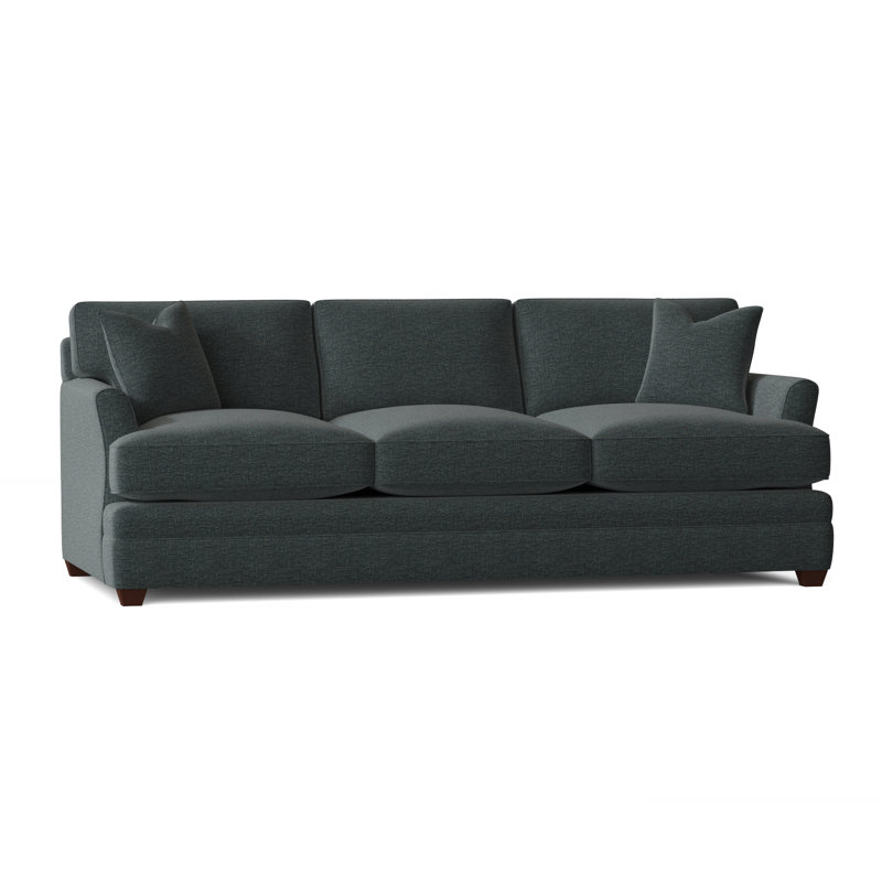 Harriss Upholstered 91'' Sofa, Vault Aegean
