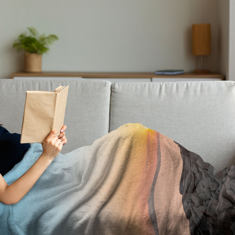 Hand Woven Throw Blanket, 70" x 90"