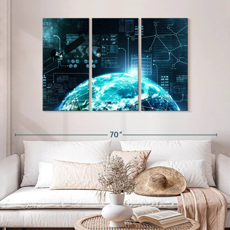 Keiri Internet In Space, 32" H x 50" W