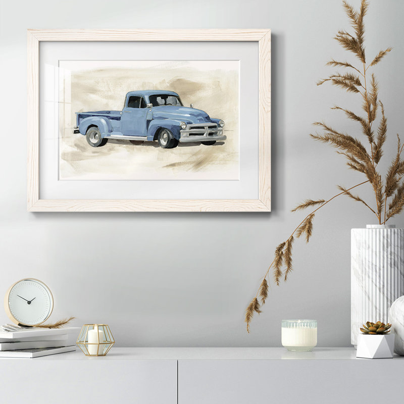 " Pickup I ", White, 26" H x 38" W 