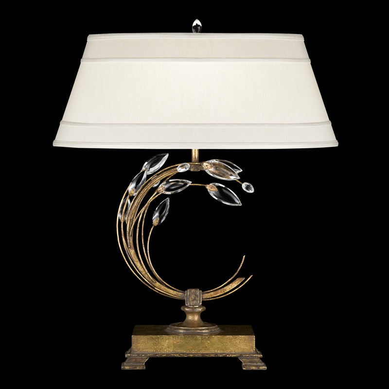 Lampe de table cristal 31 po Laurel, Or