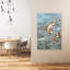 «Crowned Koi And Girl Elegant Mystical Peaceful Fish Nature», art mural-129007755