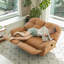 Fauteuil inclinable manuel ergonomique décontracté à double fonction-684115753