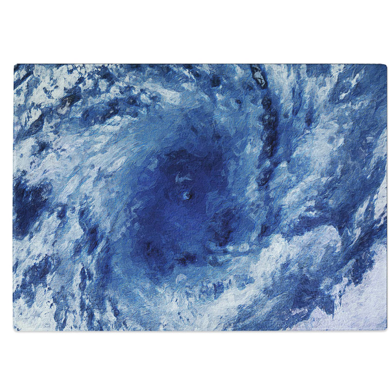 Tempered Glass Cyclone Chopping Board, 28.5 cm W x 20 cm L
