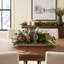 Holiday Centerpiece with Evergreens, Pinecones and Bows