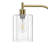 Rogan Modern Standing Tall Industrial Arched/Arc Floor Lamp with Glass Shade and 2 Bulbs Included-74879311