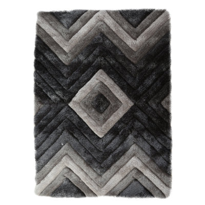 Tapis gris / blanc Corey-Leigh