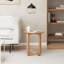 Sarves Solid Wood Cross Legs Side Table-69327992