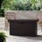 50,000 45' Rectangular Magnesium Oxide Fire Pit, Brown, Outdoor Joyful Place Pit , Alluring Focus