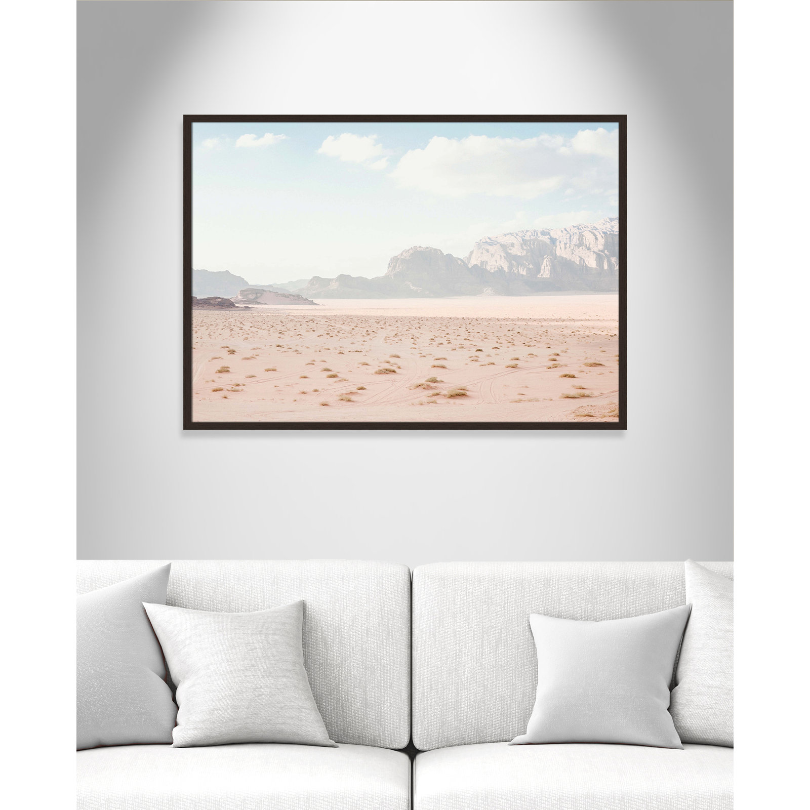 Tire Tracks by Leah Straatsma, 41.5" W x 29.5" H, Open Grain Walnut Framed