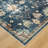 Cassella Deep Indigo Medallion Machine Washable Area Rug-1727227652