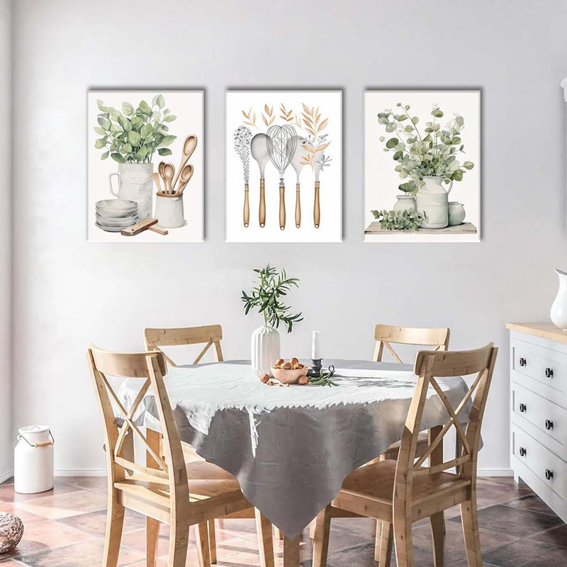 3 Piece Wrapped Canvas Print, 40 cm H x 30 cm W