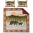  Red Microfiber 3 Piece Quilt Set-1651448639