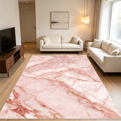 1PC Marble - style Area Rugs for Living Room, Soft and Comfortable, Suitable for all seasons, easy - to - maintain, machine washable Indoor floor mat, Under Table Farmhouse suitable for Bedroom, Dining Room, Hallway, Patio, Balcony, Home Decor,