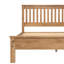 Lit rustique en bois massif avec poteaux robustes et robustes Monaco - Style rustique-384661759