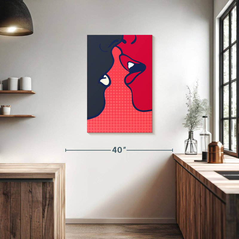 The Kiss Pink, 36" H x 24" W