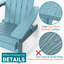 Chaise Adirondack pliante en plastique pour l'extérieur (4 pièces)-99306064