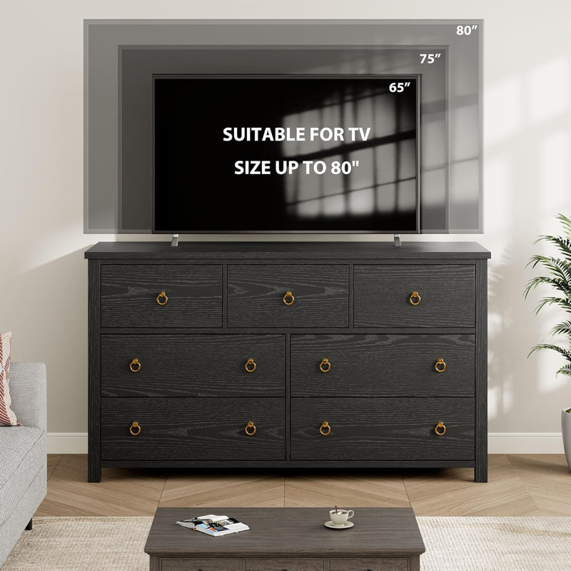 137.2 cm W Chest of 7 Drawers