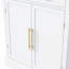 Garde-manger moderne autoportant, rangement pour nourriture buffet, armoire à café avec tiroir, 2 tablettes réglables et 2 tablettes de porte pour la salle à manger, la cuisine, ensemble de 2