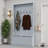 Gray Entryway Hall Tree with Storage Bench, Coat Rack and Shoe Storage - 38" 3-in-1 Organizer-144017258