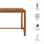 Table de bar rectangulaire d'extérieur en bois de teck Akeya-125185441