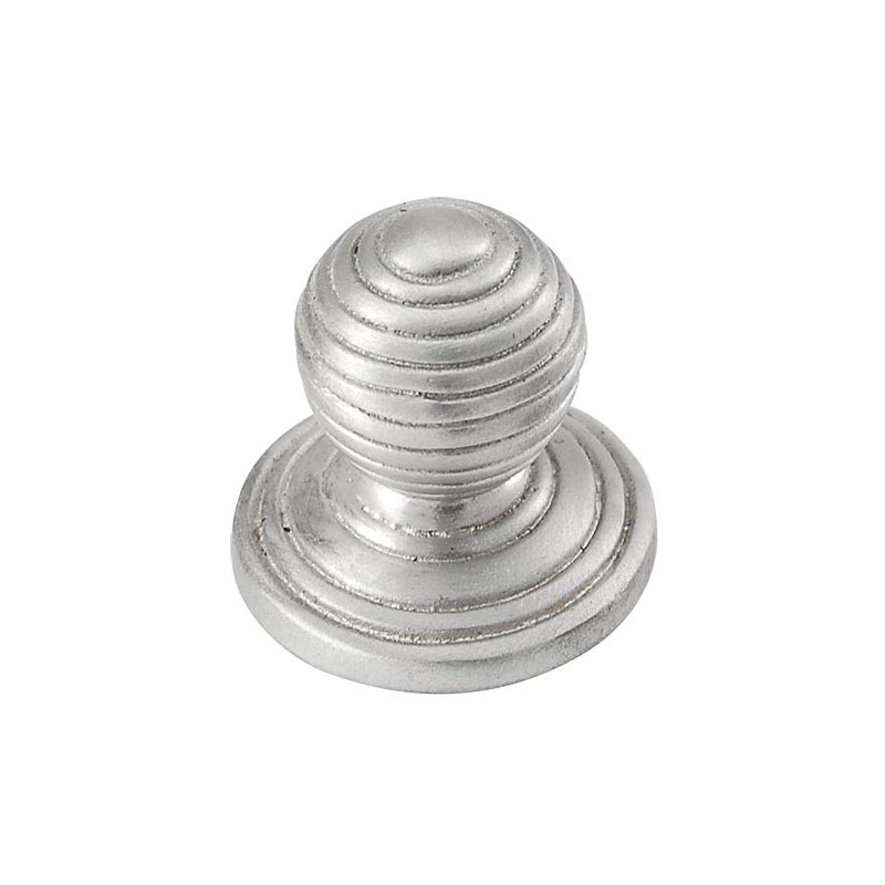 Sanzio Round Knob, 0.75" H x 0.75" W x 1" D, Satin Nickel