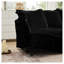 Ensemble de canapé surdimensionné en velours côtelé modulaire avec 3 repose-pieds - canapé-lit convertible et canapé modulaire noir-766541740