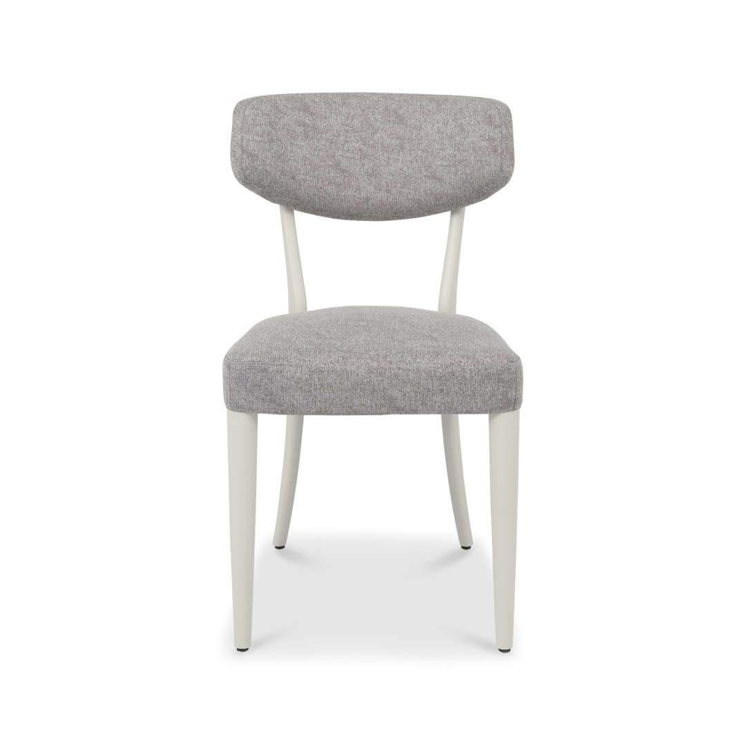 19cm H Fabric Upholstered Side Chair in Grey