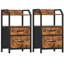 40cm W Metal Bedside Table-706465647