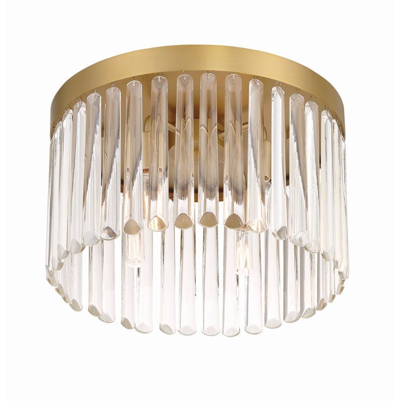 Plafonnier moderne doré 4 lumières Rowe, Or