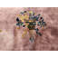 Tapis antique chinois - art déco mauve floral des années 1920