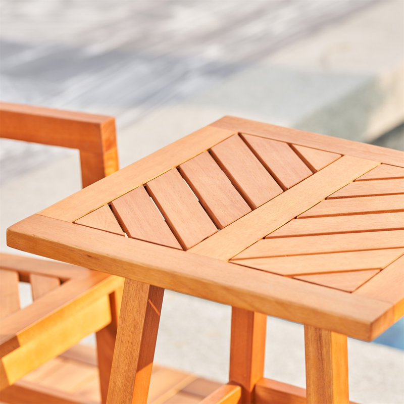 Tabouret de salle à manger en bois Honey Eucalyptus