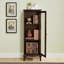 Vitrines en bois massif brun noisette