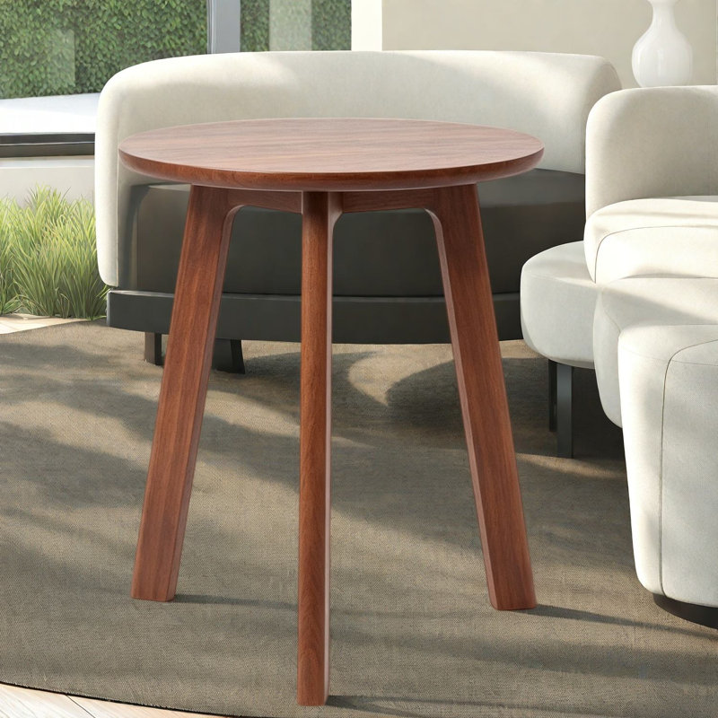 Tables de bout peu encombrantes, décor moderne compact en bois massif pour la maison