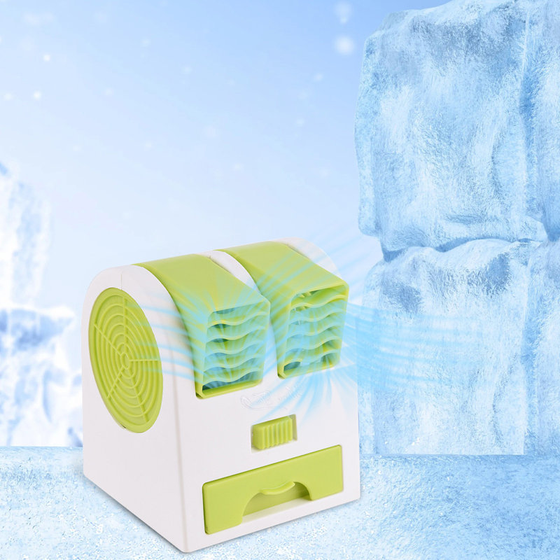 Ventilateur de table sans ventilateur double, Green