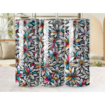 Choose Handmade Tumblers 591 mL Vacuum Insulated Stainless Steel (18/8) Travel Tumbler with Straw