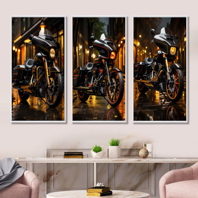 Urban Streetster - ensemble de 3 reproductions d'art sur toile