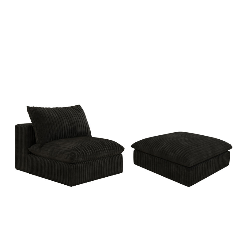 Repose-pieds noir, Noir