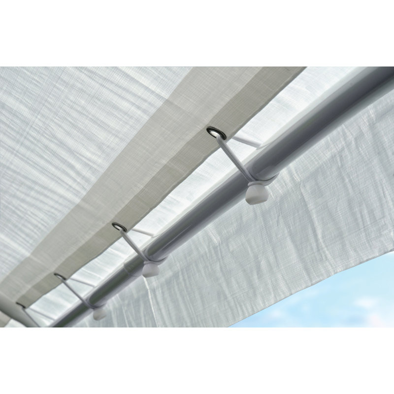 White 10 ft x 20 ft Waterproof Peak Canopy Shelter