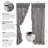 Annie Buffalo Check 100% Cotton Checkered Room Darkening Rod Pocket Curtain Panels-1248681505