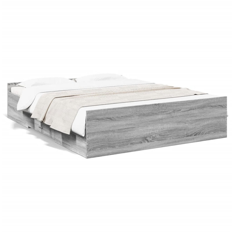 Peltz Bed, Kingsize (5'), Grey Sonoma
