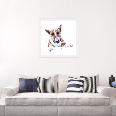 Bull terrier par Edwatercolours-impression