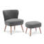 Fauteuil de chambre avec repose-pieds Breann-379906001